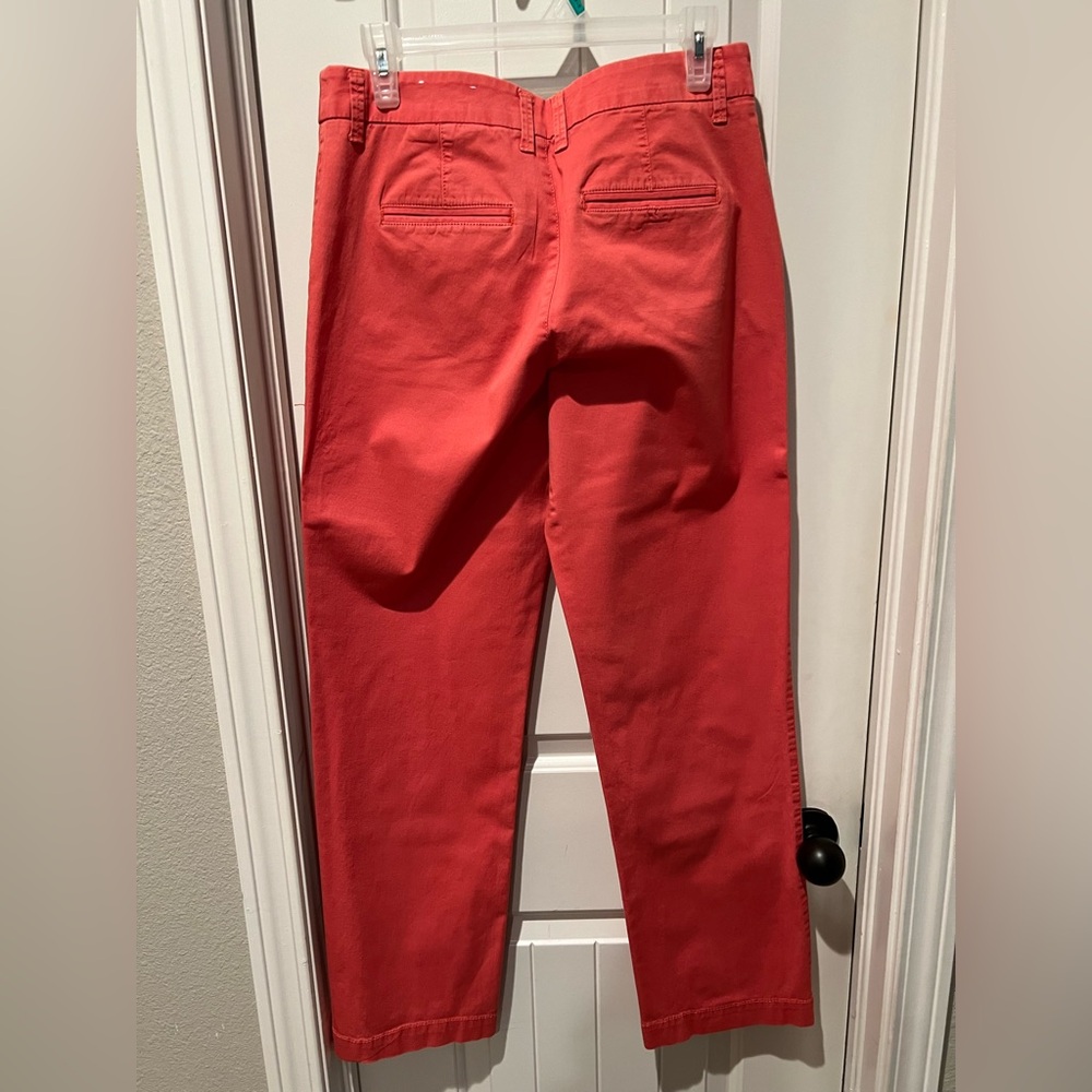 Sonoma coral pink orange Straight Leg Pants sz 10 - Picture 2 of 4